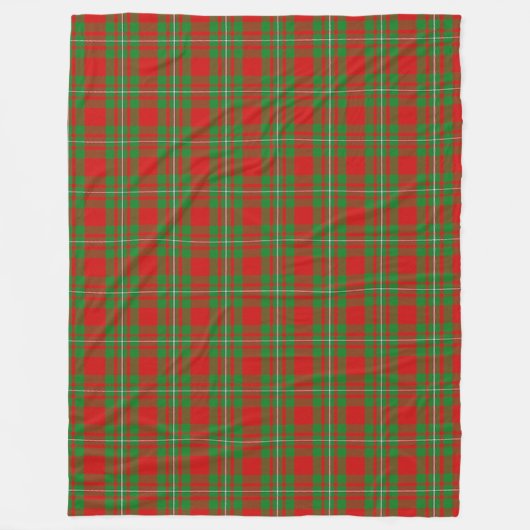 Clan MacGregor Tartan Fleecedecke (Vorderseite)