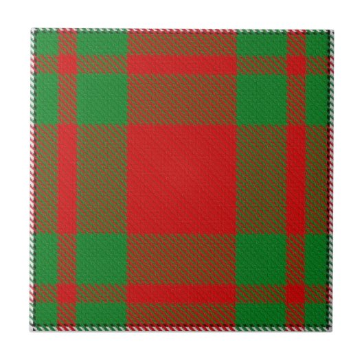 Clan MacGregor Tartan Fliese (Vorderseite)
