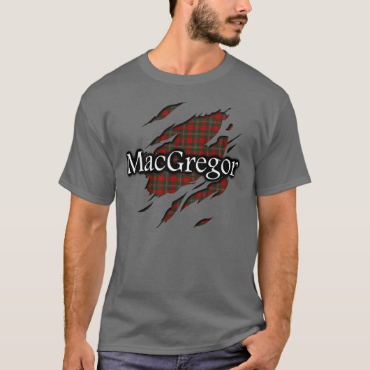 Clan MacGregor Tartan-Geist-Shirt T-Shirt (Vorderseite)