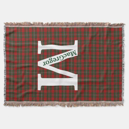 Clan MacGregor Tartan Kariert Custom Decke (Vorderseite)