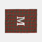 Clan MacGregor Tartan Kariert Custom Fleecedecke (Vorderseite (Horizontal))