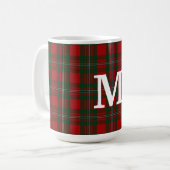 Clan MacGregor Tartan Kariert Custom Kaffeetasse (Vorderseite Links)