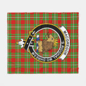 Clan MacGregor Tartan Kariert Fleecedecke (Vorderseite (Horizontal))