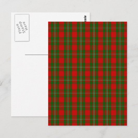 Clan MacGregor Tartan Postkarte (Vorne/Hinten)
