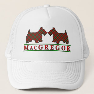 Clan MacGregor Tartan Scottie Dogs Truckerkappe