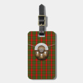 Clan MacGregor Tartan und Sporran Gepäckanhänger (Vorderseite vertikal)