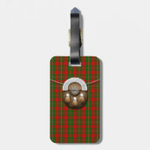 Clan MacGregor Tartan und Sporran Gepäckanhänger (Rückseite vertikal)