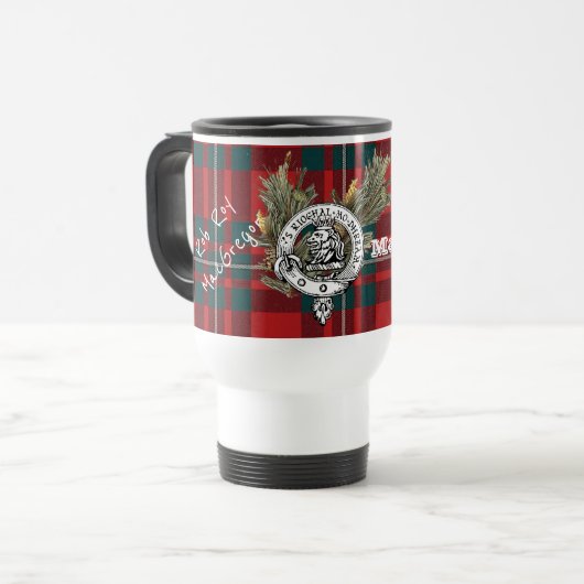 Clan MacGregor tragbare Reise-Tasse Reisebecher (Vorderseite Links)