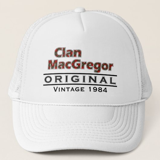 Clan MacGregor Vintag anpassen Truckerkappe (Vorderseite)