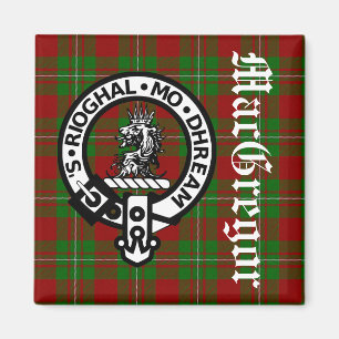 Clan MacGregor Wappen Abzeichen & Tartan Magnet