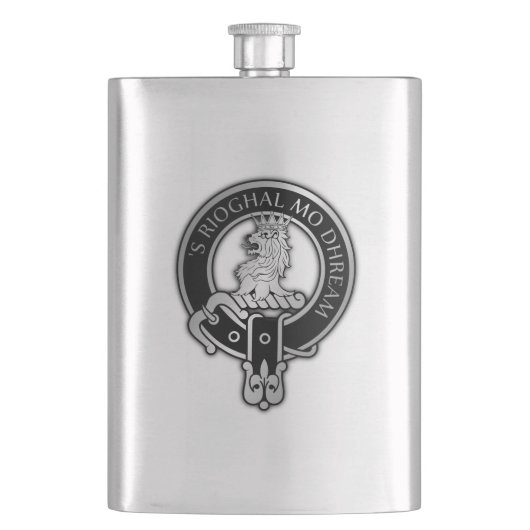 Clan MacGregor Wappen Flask Flachmann (Vorderseite)