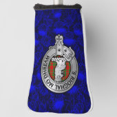 Clan MacGregor Wappen & Tartan auf Thistle Golf Headcover (Rotieren 90)