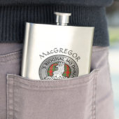 Clan MacGregor Wappen & Tartan Flachmann (Beispiel)