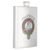 Clan MacGregor Wappen & Tartan Flask Flachmann (Rechts)