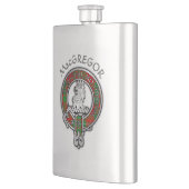 Clan MacGregor Wappen & Tartan Flask Flachmann (Links)