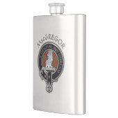 Clan MacGregor Wappen & Tartan Flask Flachmann (Links)