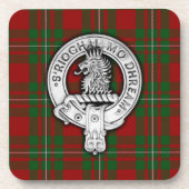 Clan MacGregor Wappen & Tartan Getränkeuntersetzer (Vorderseite)