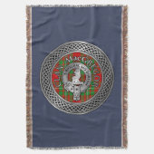 Clan MacGregor Wappen & Tartan Knot Decke (Vorderseite Vertikal)