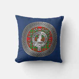 Clan MacGregor Wappen & Tartan Knot Kissen