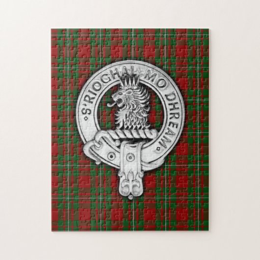 Clan MacGregor Wappen & Tartan Puzzle (Vertikal)