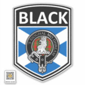 Clan MacGregor Wappen & Tartan Salreifen - Black Aufkleber (Vorderseite)