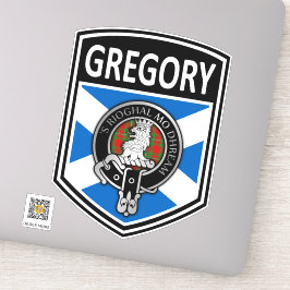 Clan MacGregor Wappen & Tartan Salreifen - Gregory Aufkleber
