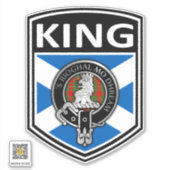 Clan MacGregor Wappen & Tartan Salreifen - King Aufkleber (Vorderseite)