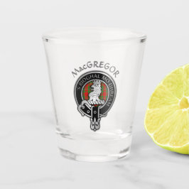 Clan MacGregor Wappen & Tartan Shot Glass Schnapsglas