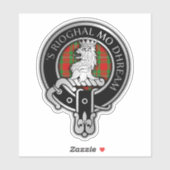 Clan MacGregor Wappen & Tartan Sticker (Blatt)