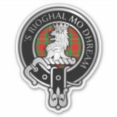 Clan MacGregor Wappen & Tartan Sticker (Vorderseite)