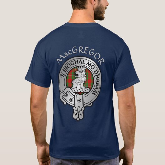 Clan MacGregor Wappen & Tartan T-Shirt (Rückseite)