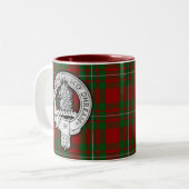 Clan MacGregor Wappen & Tartan Zweifarbige Tasse (Vorderseite Links)