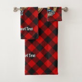 Clan MacGregor Wappen über Rob Roy Tartan Badhandtuch Set (Insitu)