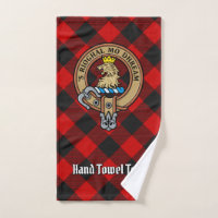 Clan MacGregor Wappen über Rob Roy Tartan