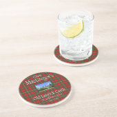 Clan MacGregors alter Lanrick Schloss-Kaffee Co. Sandstein Untersetzer (Seite)