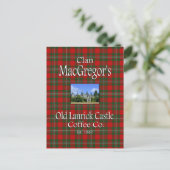 Clan MacGregor's Old Lanrick Castle Coffee Co. Postkarte (Stehend Vorderseite)