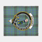 Clan MacInnes Ancient Tartan Kariert Fleecedecke (Vorderseite (Horizontal))