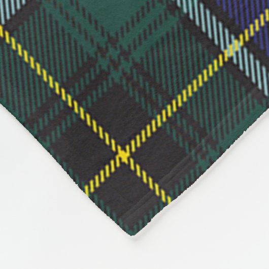 Clan MacInnes Modernes Tartan Kariert Fleecedecke (Ecke)