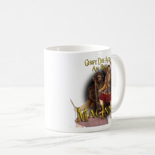 Clan MacInnes Scottish Dynsty Tartan Tasse (VorderseiteRechts)