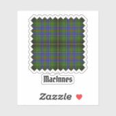 Clan MacInnes Tartan Aufkleber (Blatt)