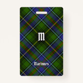 Clan MacInnes Tartan Ausweis (Vorderseite)