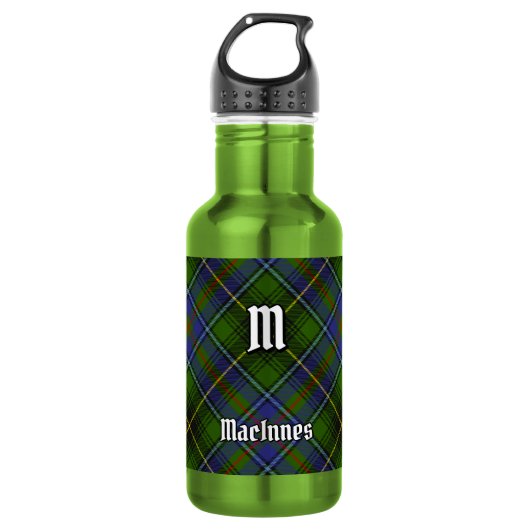 Clan MacInnes Tartan Edelstahlflasche (Vorderseite)