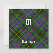 Clan MacInnes Tartan Einladung (Vorderseite)