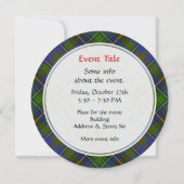 Clan MacInnes Tartan Einladung (Rückseite)