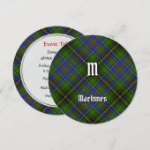 Clan MacInnes Tartan Einladung (Vorne/Hinten)