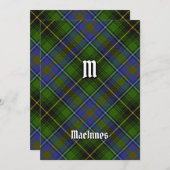 Clan MacInnes Tartan Einladung (Vorne/Hinten)