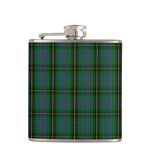Clan MacInnes Tartan Flachmann (Vorderseite)