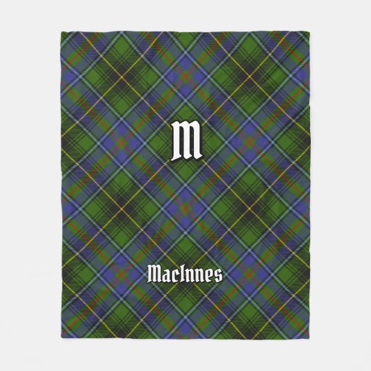 Clan MacInnes Tartan Fleecedecke (Vorderseite)