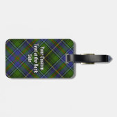 Clan MacInnes Tartan Gepäckanhänger (Rückseite horizontal)