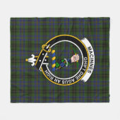 Clan MacInnes Tartan Kariert Fleecedecke (Vorderseite (Horizontal))